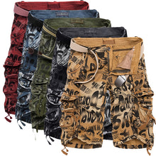 Load image into Gallery viewer, Mens Military Cargo Shorts