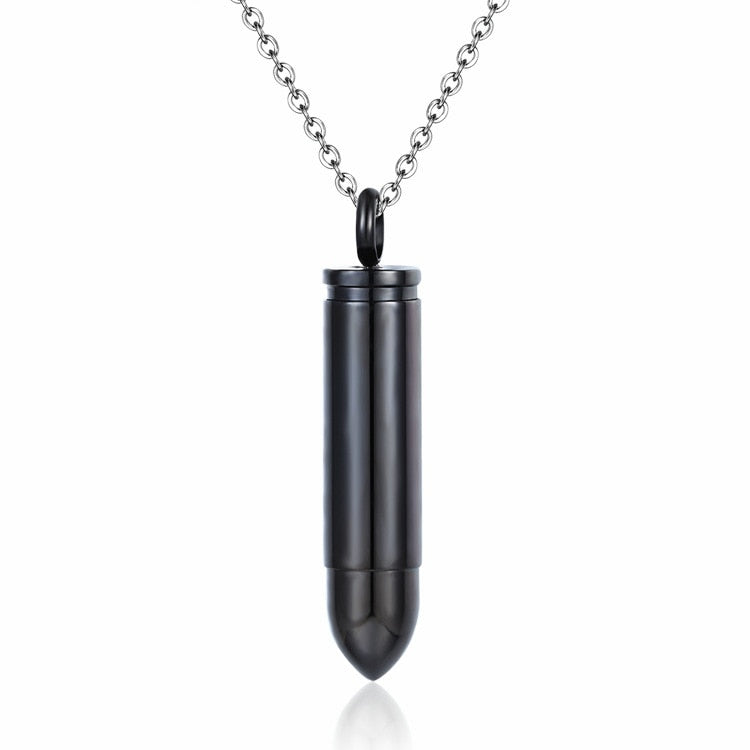 Men Necklace Bullet