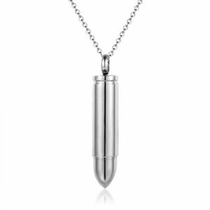 Men Necklace Bullet